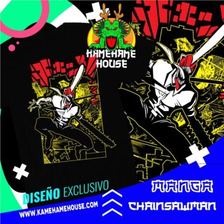 Chain Saw Man action yellow