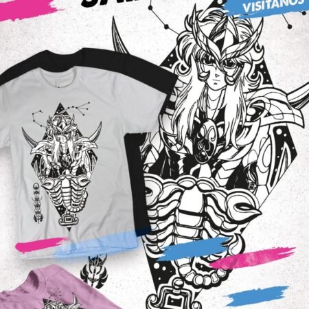 Scorpion Blanco y Negro